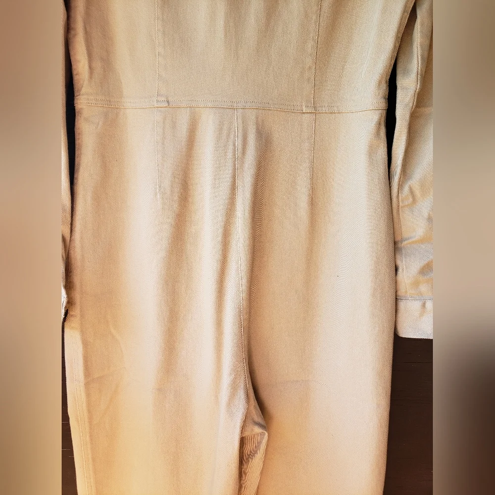 Jackson Rowe Cream / taupe zipper jumpsuit - Picture 8 of 13